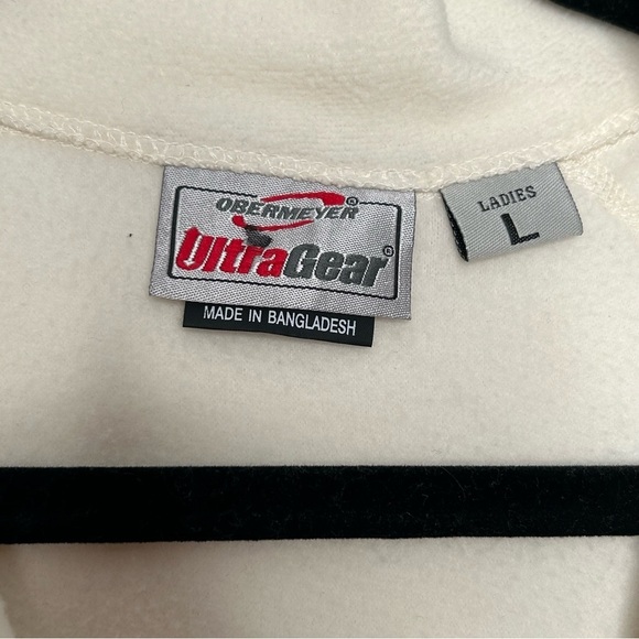 Obermeyer Cream Fleece Micro Zip-T Ultragear Qtr. Zip Pullover Bass Layer, Sz L - Picture 11 of 14